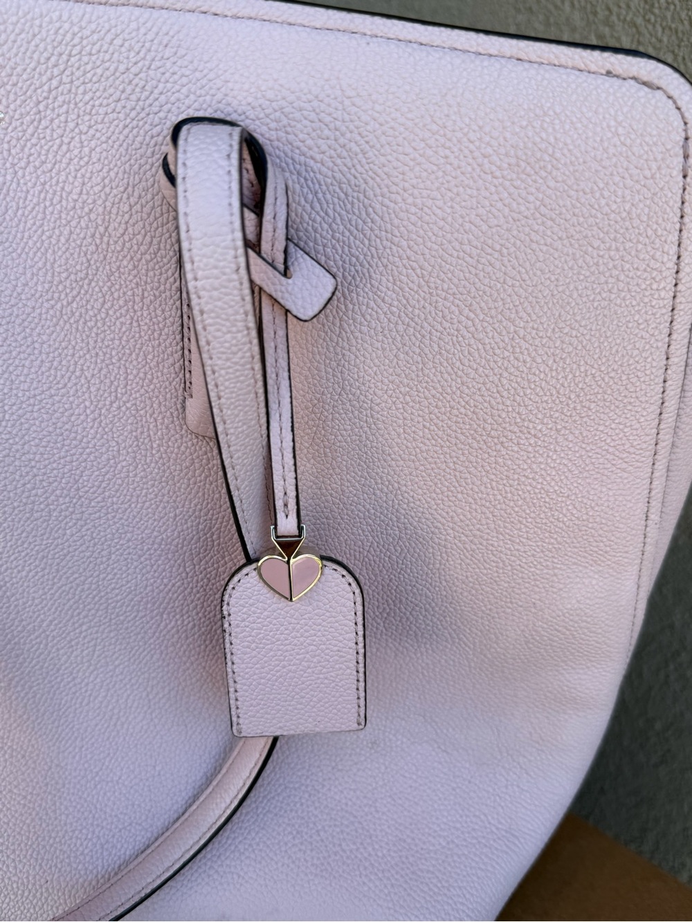 kate spade light pink leather tote - Picture 2 of 7